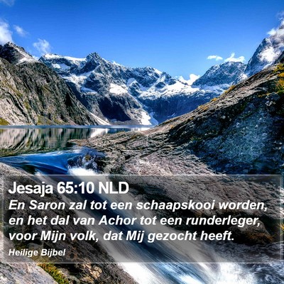 Jesaja 65:10 NLD Bible Verse Image