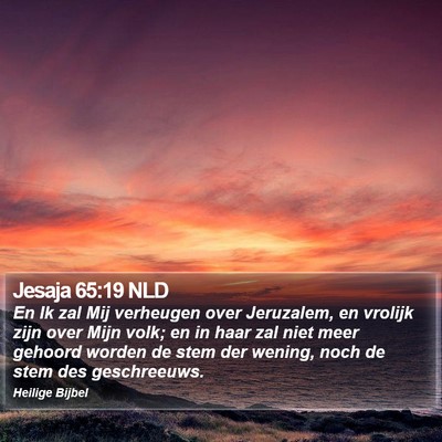 Jesaja 65:19 NLD Bible Verse Image