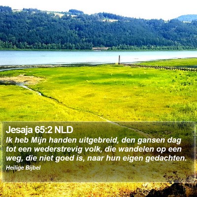 Jesaja 65:2 NLD Bible Verse Image