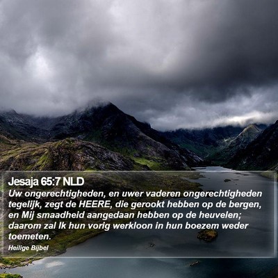 Jesaja 65:7 NLD Bible Verse Image