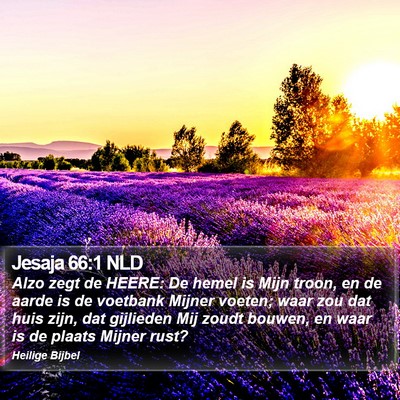Jesaja 66:1 NLD Bible Verse Image
