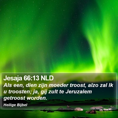 Jesaja 66:13 NLD Bible Verse Image