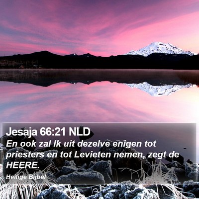 Jesaja 66:21 NLD Bible Verse Image