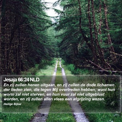 Jesaja 66:24 NLD Bible Verse Image