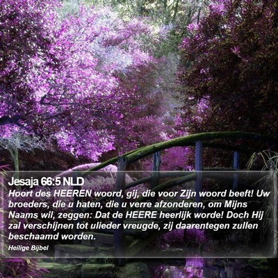 Jesaja 66:5 NLD Bible Verse Image