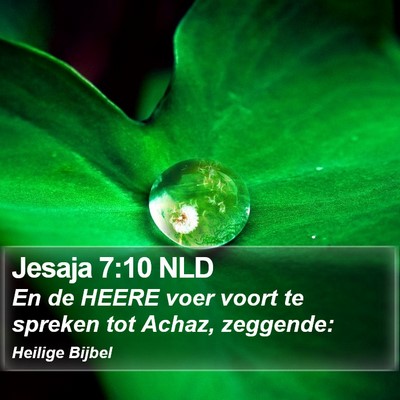 Jesaja 7:10 NLD Bible Verse Image