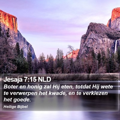 Jesaja 7:15 NLD Bible Verse Image