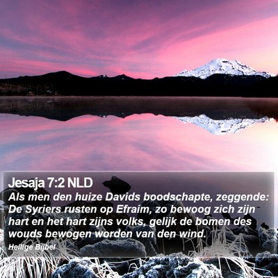 Jesaja 7:2 NLD Bible Verse Image