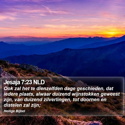 Jesaja 7:23 NLD Bible Verse Image