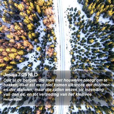 Jesaja 7:25 NLD Bible Verse Image