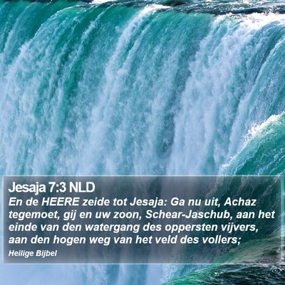 Jesaja 7:3 NLD Bible Verse Image