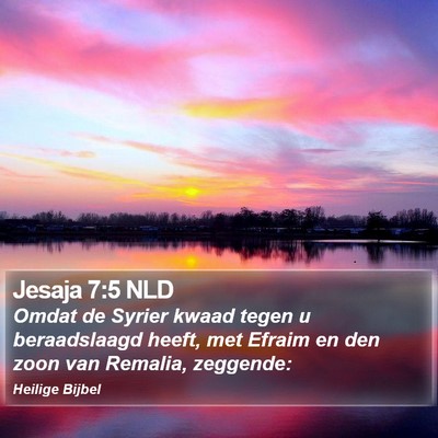 Jesaja 7:5 NLD Bible Verse Image