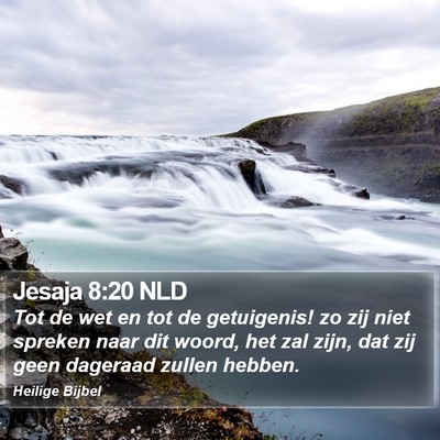 Jesaja 8:20 NLD Bible Verse Image