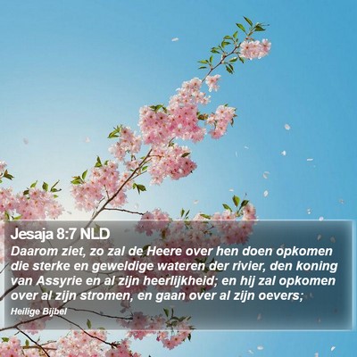 Jesaja 8:7 NLD Bible Verse Image