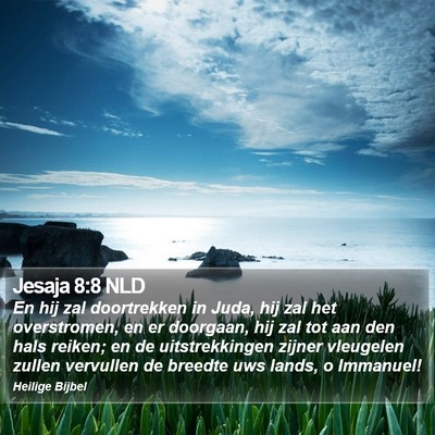 Jesaja 8:8 NLD Bible Verse Image