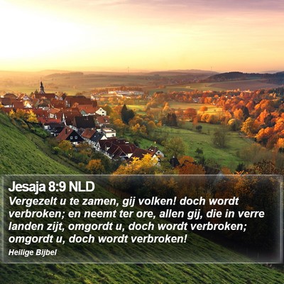Jesaja 8:9 NLD Bible Verse Image