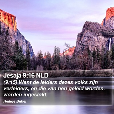 Jesaja 9:16 NLD Bible Verse Image