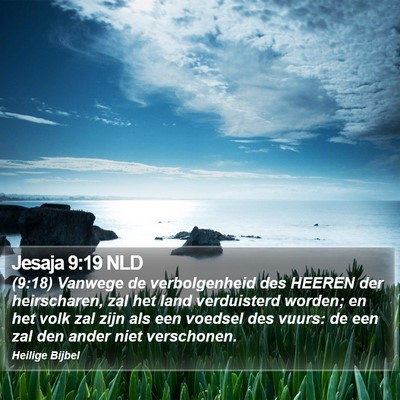 Jesaja 9:19 NLD Bible Verse Image