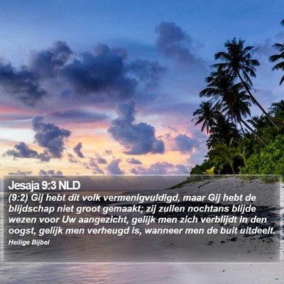 Jesaja 9:3 NLD Bible Verse Image