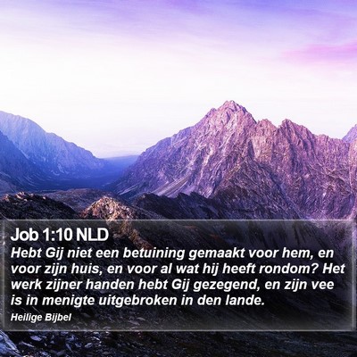 Job 1:10 NLD Bible Verse Image