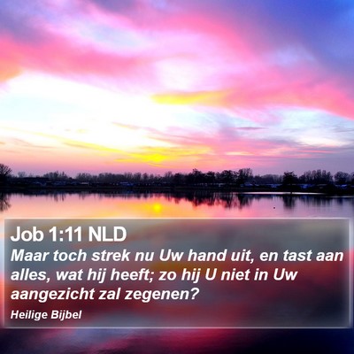 Job 1:11 NLD Bible Verse Image