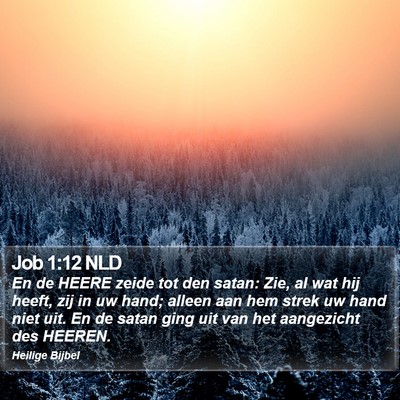 Job 1:12 NLD Bible Verse Image