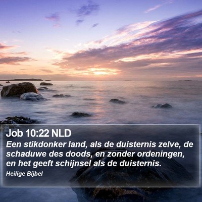 Job 10:22 NLD Bible Verse Image