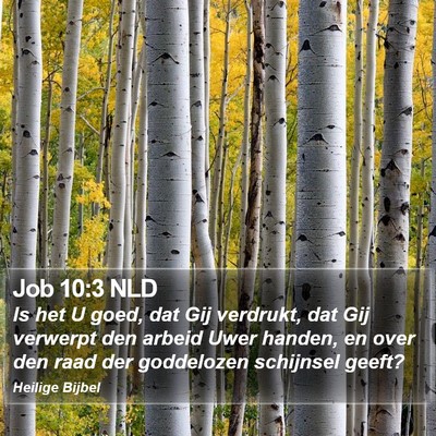 Job 10:3 NLD Bible Verse Image