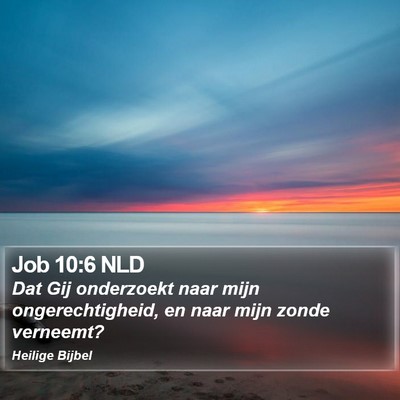Job 10:6 NLD Bible Verse Image