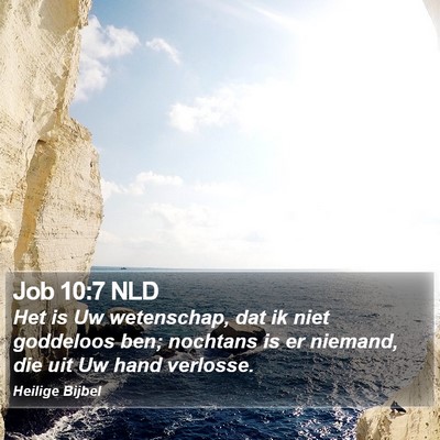 Job 10:7 NLD Bible Verse Image