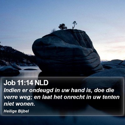 Job 11:14 NLD Bible Verse Image