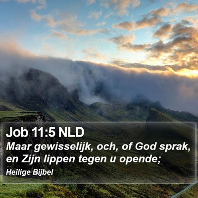 Job 11:5 NLD Bible Verse Image