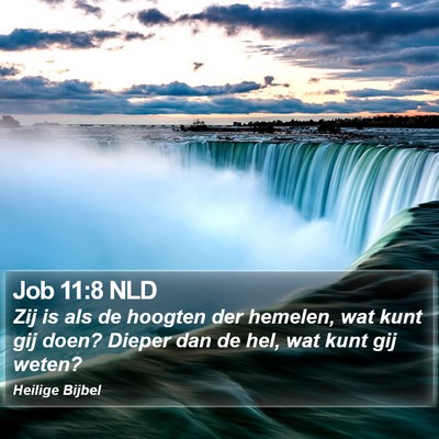 Job 11:8 NLD Bible Verse Image
