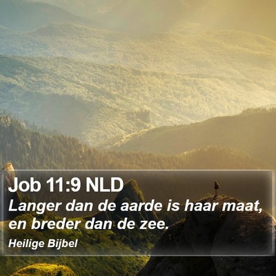 Job 11:9 NLD Bible Verse Image