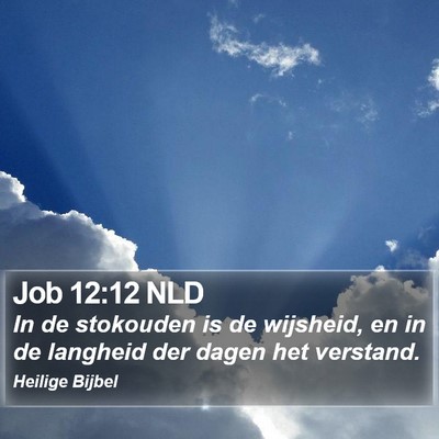 Job 12:12 NLD Bible Verse Image