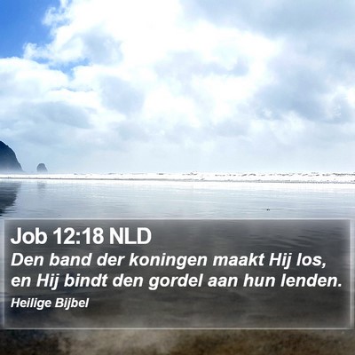 Job 12:18 NLD Bible Verse Image