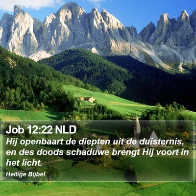 Job 12:22 NLD Bible Verse Image