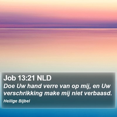 Job 13:21 NLD Bible Verse Image