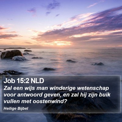 Job 15:2 NLD Bible Verse Image