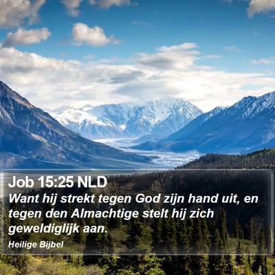 Job 15:25 NLD Bible Verse Image