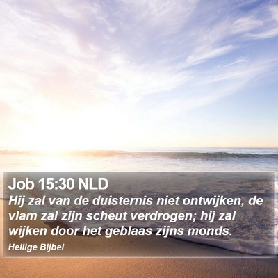 Job 15:30 NLD Bible Verse Image