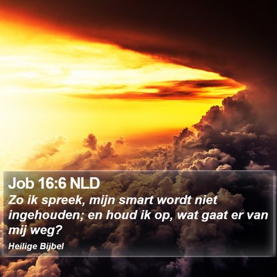 Job 16:6 NLD Bible Verse Image