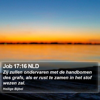 Job 17:16 NLD Bible Verse Image