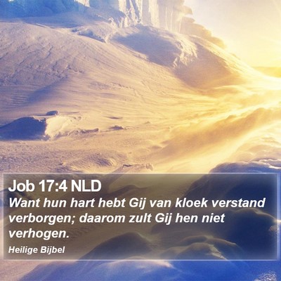 Job 17:4 NLD Bible Verse Image