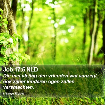 Job 17:5 NLD Bible Verse Image