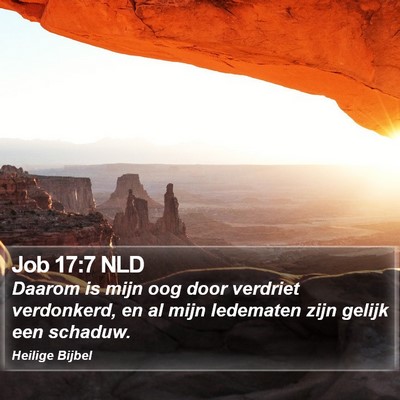 Job 17:7 NLD Bible Verse Image