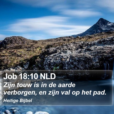Job 18:10 NLD Bible Verse Image