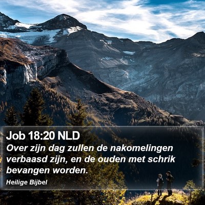 Job 18:20 NLD Bible Verse Image