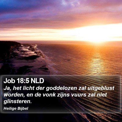 Job 18:5 NLD Bible Verse Image