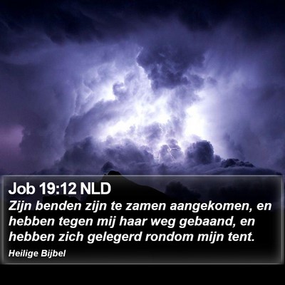 Job 19:12 NLD Bible Verse Image